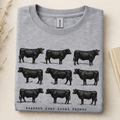 Black Cows Support Your Local Farmer