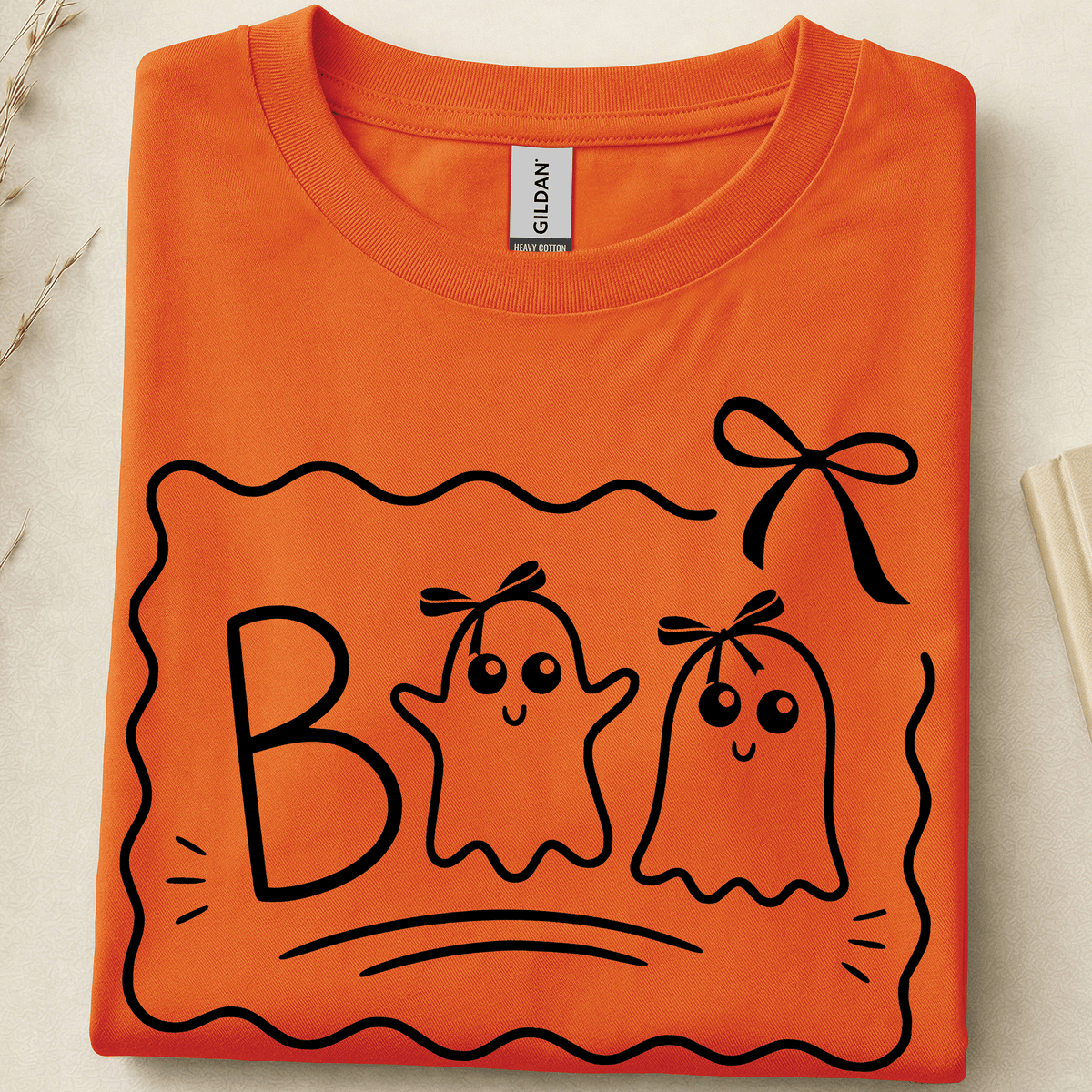 Boo Ghost Orange Sweatshirt