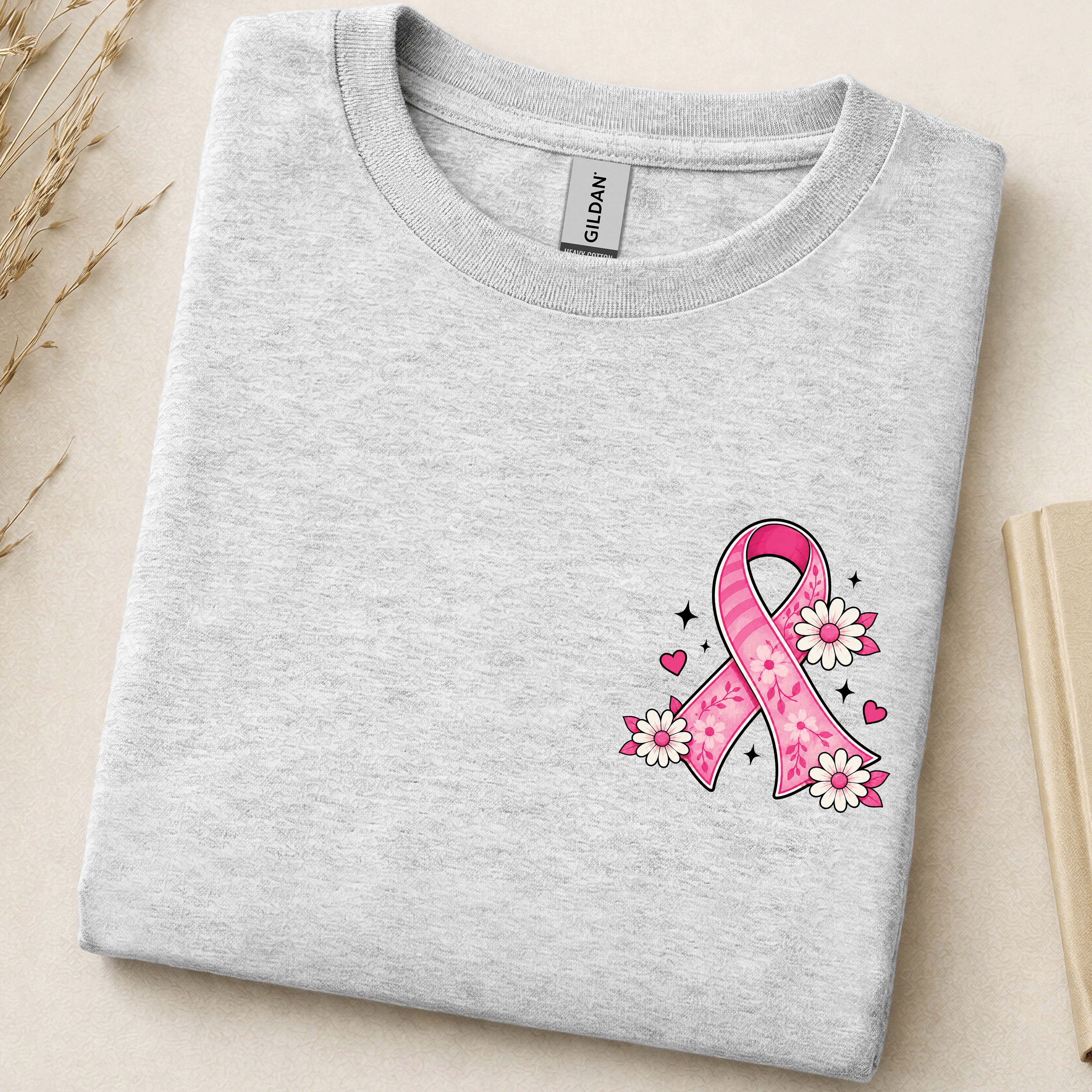 Breast Cancer Ribbon Long Sleeve