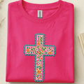 Floral Cross Faux Stitch Cross
