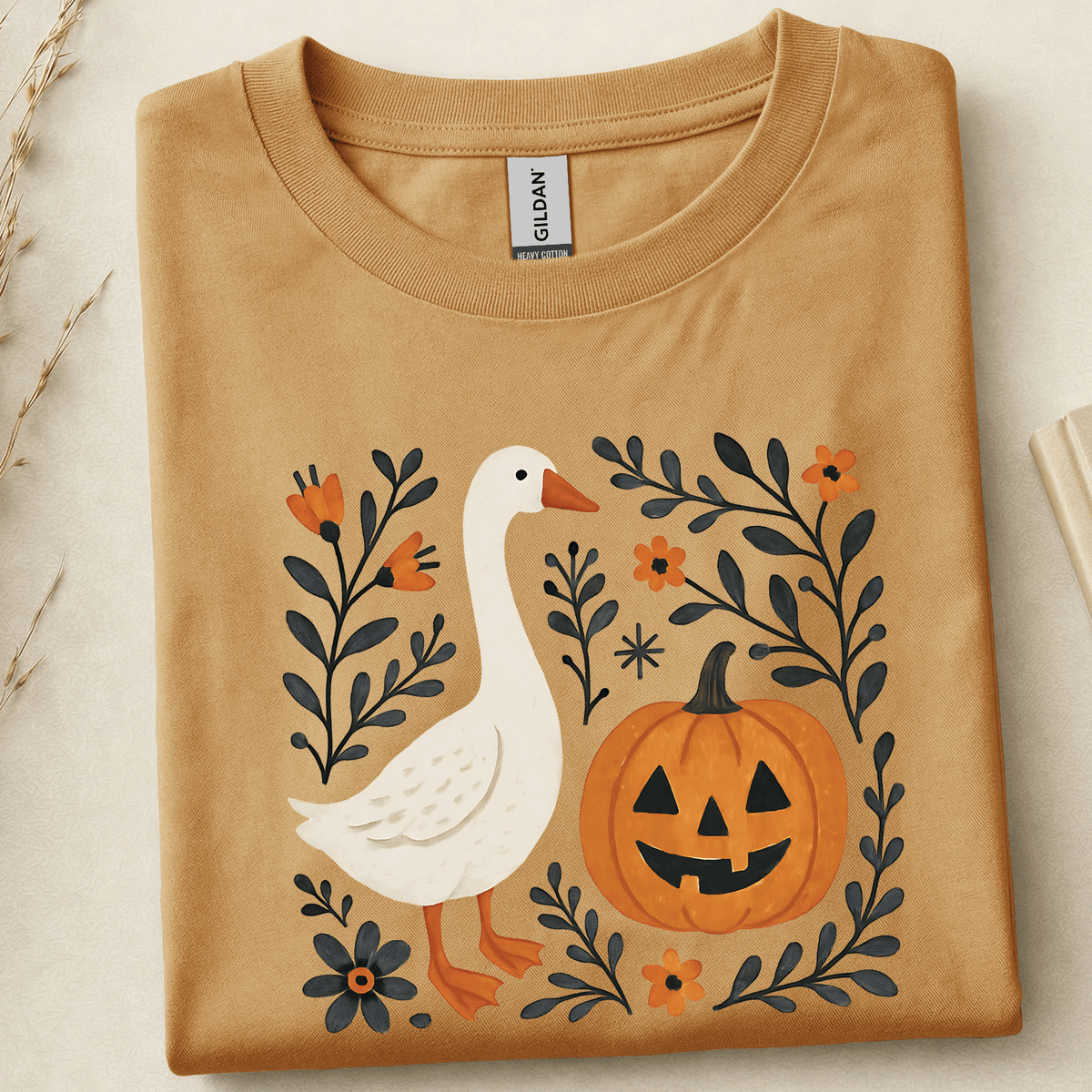 Floral Fall Goose