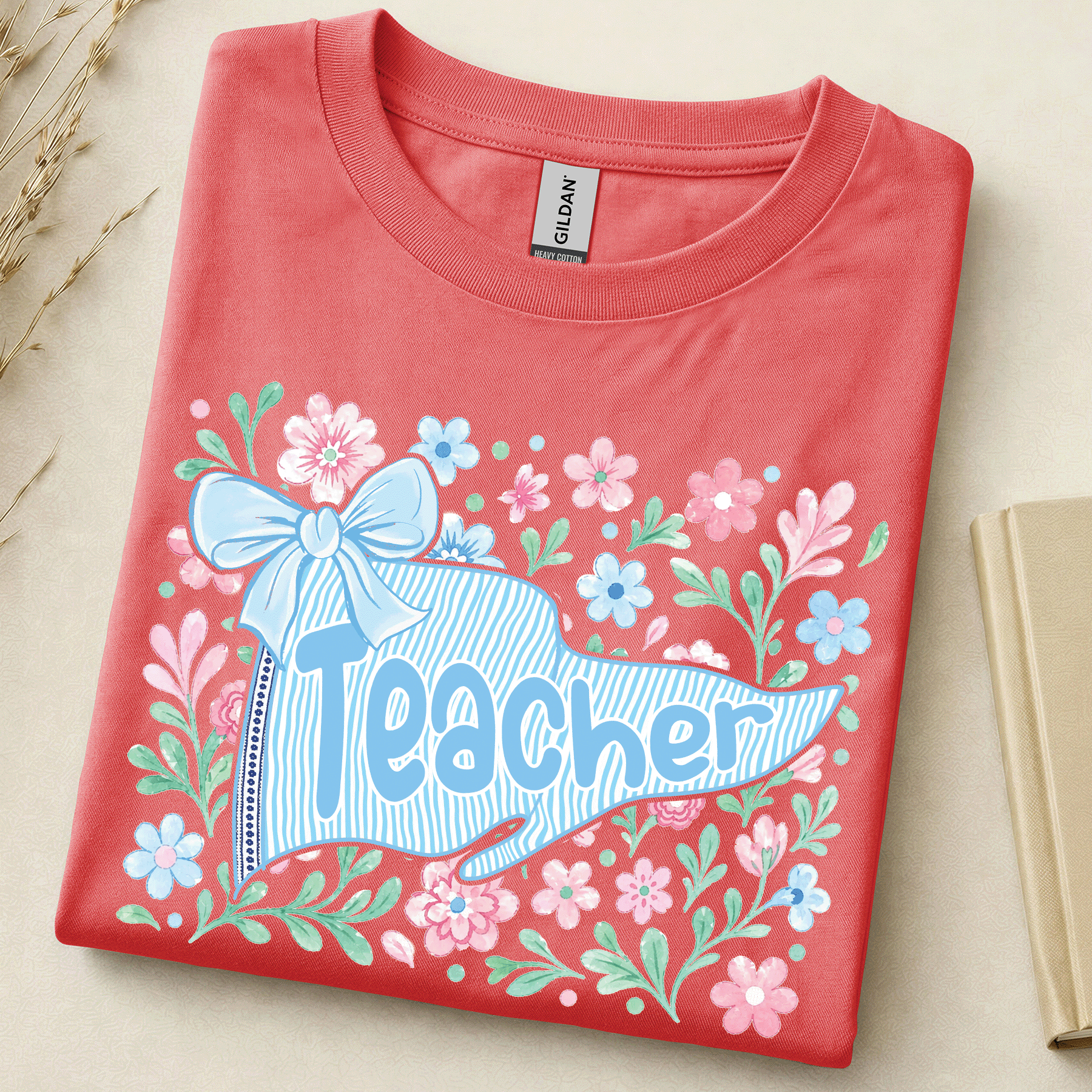 Preppy Floral Teacher