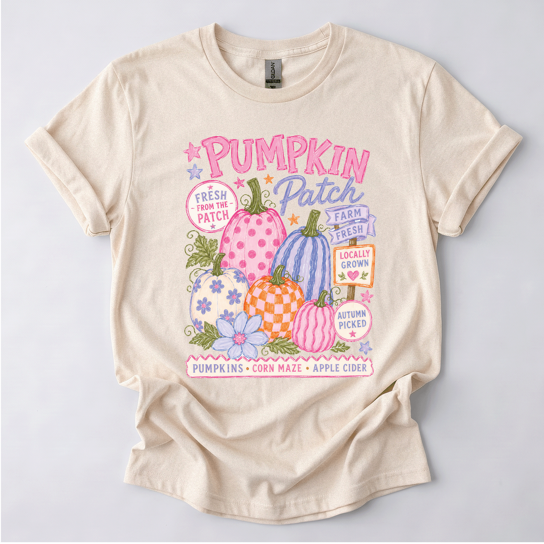 Preppy Pumpkin Patch Short Sleeve