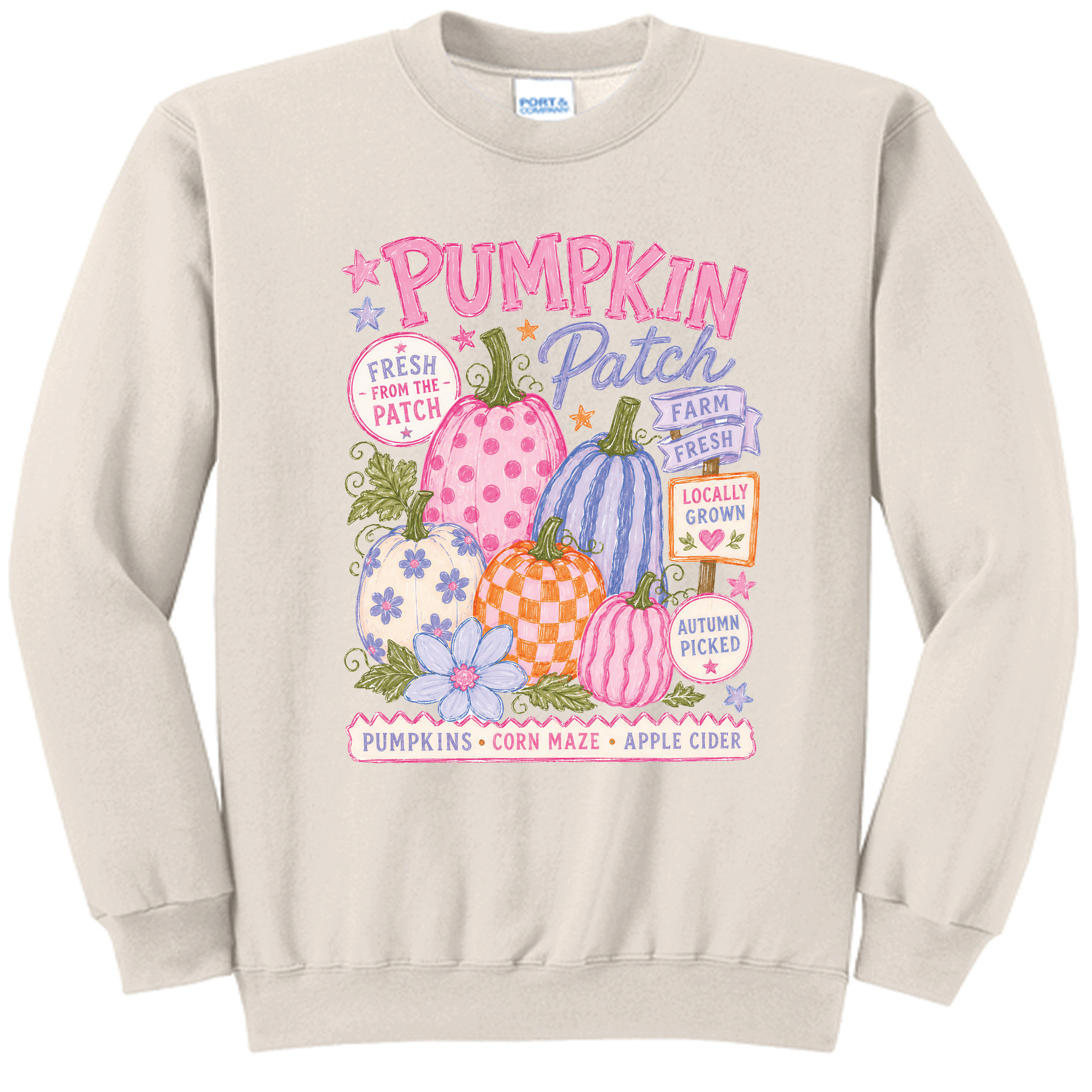 Preppy Pumpkin Patch Long Sleeve